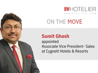 Sumit Ghosh appointed Associate Vice President for Sales at Cygnett Hotels & Resorts Sumit Ghosh appointed Associate Vice President for Sales at Cygnett Hotels & Resorts